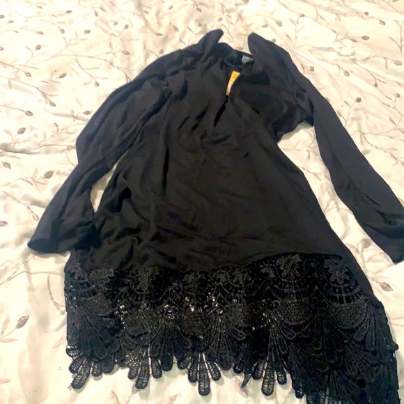 Black long sleeve dress - Picture 3 of 5